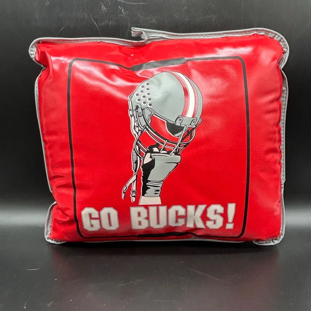 Vintage Set 2 Ohio State Buckeyes Football Stadium Seat Cushion Pill Carmen